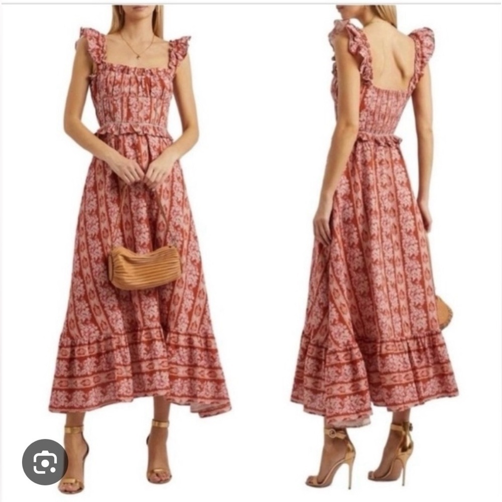 NWOT | House of Harlow floral linen blend midi dress